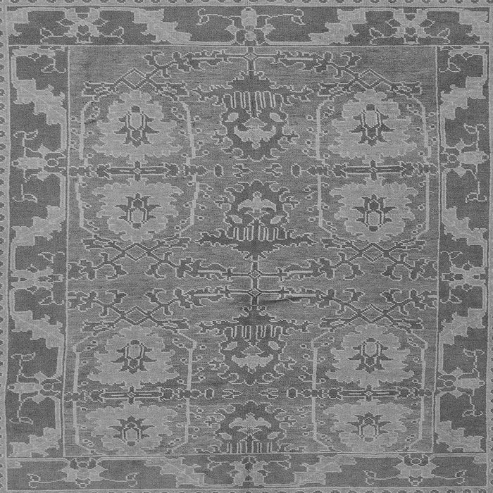 Square Machine Washable Oriental Gray Traditional Rug, wshabs1658gry