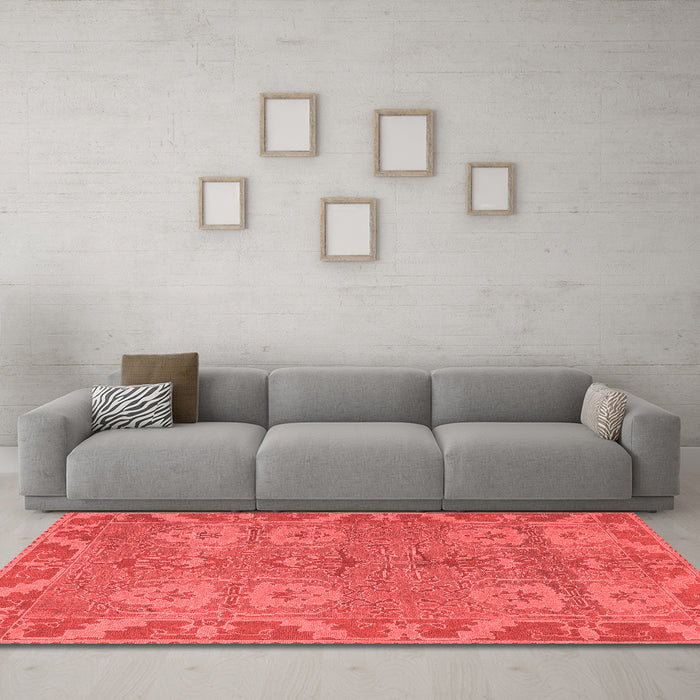 Traditional Red Washable Rugs