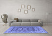 Machine Washable Oriental Blue Traditional Rug in a Living Room, wshabs1659blu