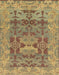 Machine Washable Abstract Light Brown Rug, wshabs1659