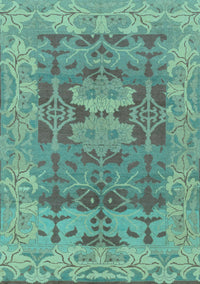 Oriental Light Blue Traditional Rug, abs1659lblu