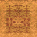 Square Oriental Orange Traditional Rug, abs1659org