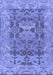 Machine Washable Oriental Blue Traditional Rug, wshabs1659blu