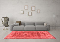 Machine Washable Oriental Red Traditional Rug, wshabs1659red