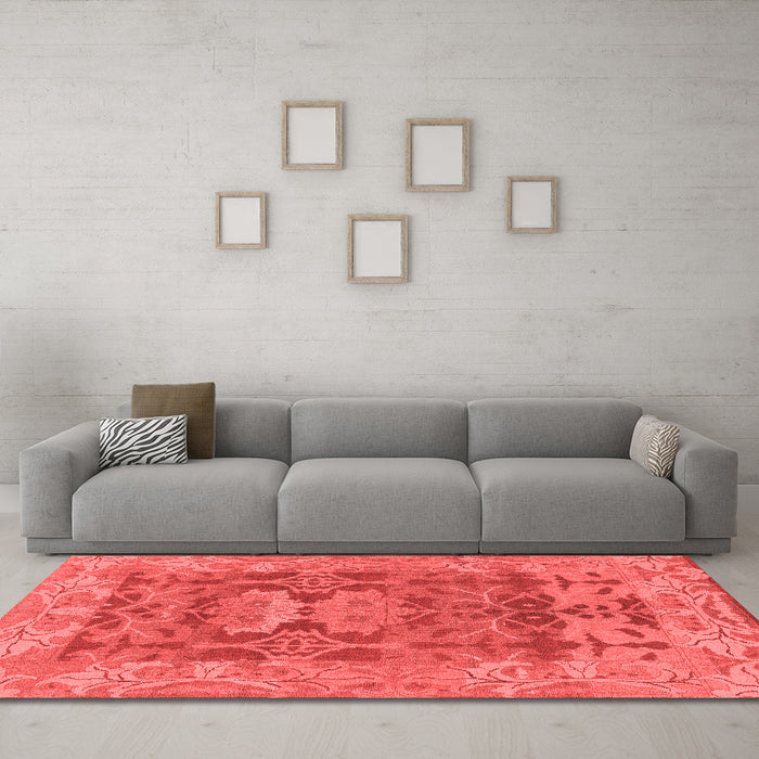 Traditional Red Washable Rugs