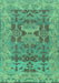 Oriental Turquoise Traditional Rug, abs1659turq