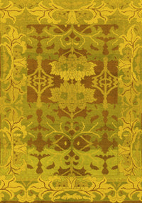 Oriental Yellow Traditional Rug, abs1659yw