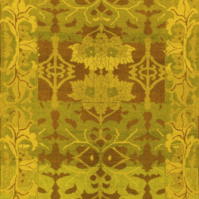 Oriental Yellow Traditional Rug, abs1659yw