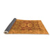 Sideview of Oriental Orange Traditional Rug, abs1659org