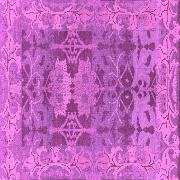 Square Oriental Purple Traditional Rug, abs1659pur