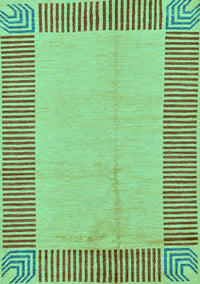 Abstract Turquoise Modern Rug, abs165turq