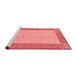 Modern Red Washable Rugs