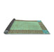 Sideview of Abstract Light Blue Modern Rug, abs165lblu