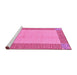 Sideview of Machine Washable Abstract Pink Modern Rug, wshabs165pnk