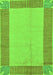 Abstract Green Modern Rug, abs165grn