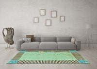 Machine Washable Abstract Light Blue Modern Rug, wshabs165lblu