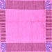 Square Abstract Purple Modern Rug, abs165pur