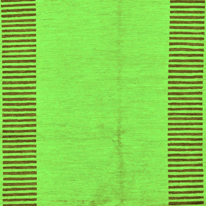 Machine Washable Abstract Green Modern Area Rugs, wshabs165grn