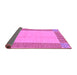 Sideview of Abstract Purple Modern Rug, abs165pur