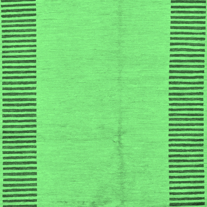 Machine Washable Abstract Emerald Green Modern Area Rugs, wshabs165emgrn