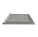 Sideview of Machine Washable Abstract Gray Modern Rug, wshabs165gry