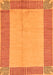 Machine Washable Abstract Orange Modern Area Rugs, wshabs165org