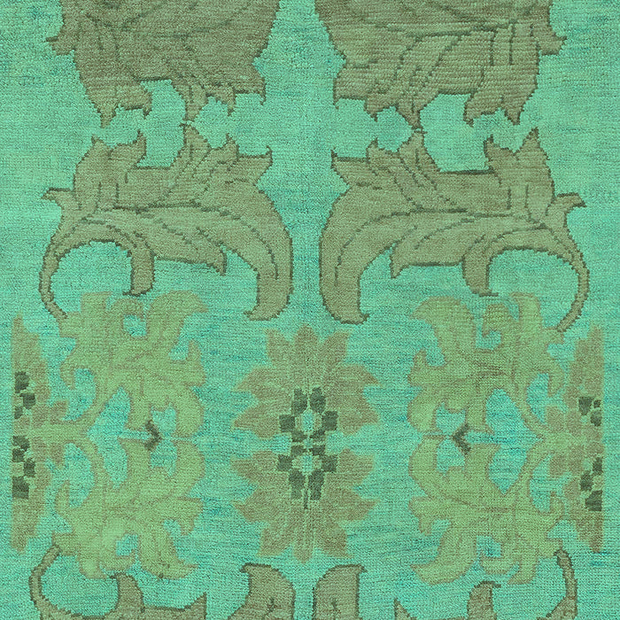 Machine Washable Abstract Turquoise Modern Area Rugs, wshabs1660turq