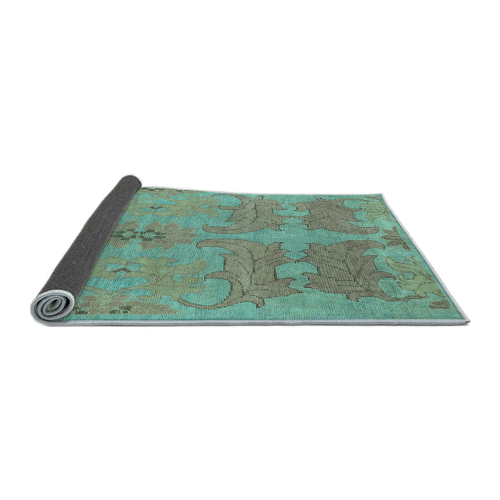 Sideview of Abstract Light Blue Modern Rug, abs1660lblu