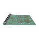 Sideview of Abstract Light Blue Modern Rug, abs1660lblu