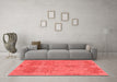 Modern Red Washable Rugs