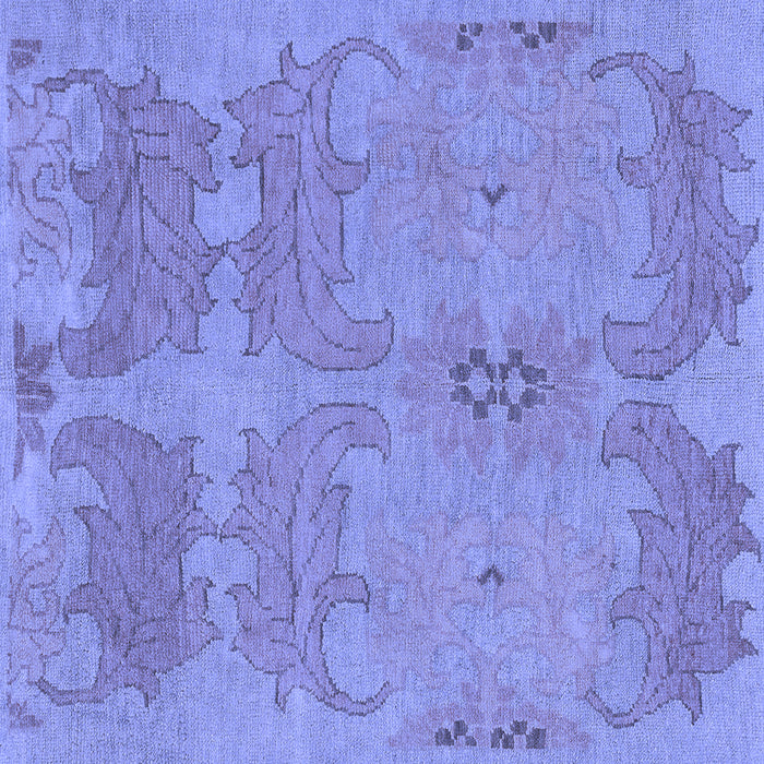 Square Machine Washable Abstract Blue Modern Rug, wshabs1660blu