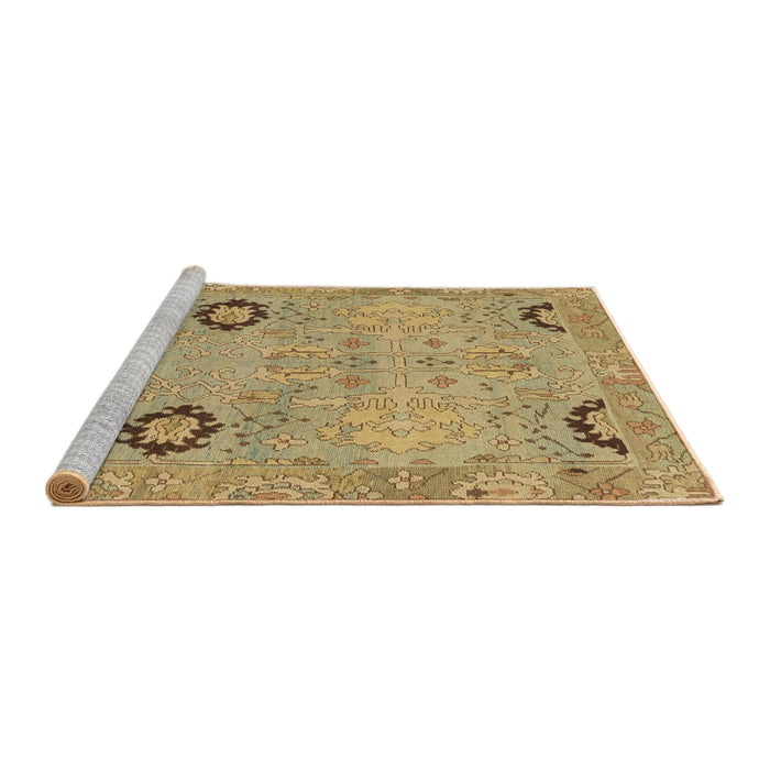 Sideview of Machine Washable Abstract Light Brown Rug, wshabs1661