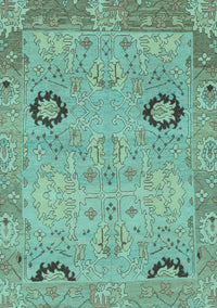 Oriental Light Blue Traditional Rug, abs1661lblu