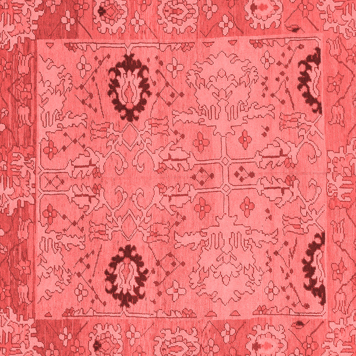 Machine Washable Oriental Red Traditional Rug, wshabs1661red