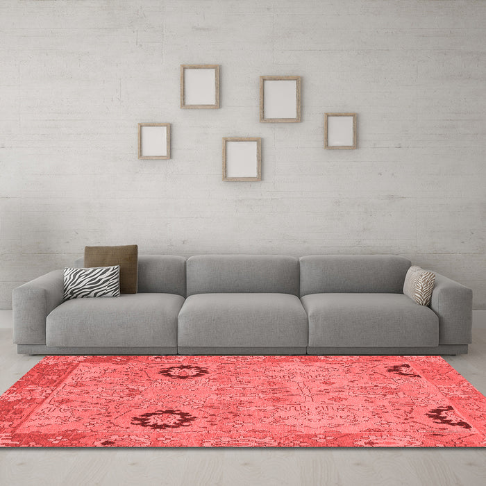 Traditional Red Washable Rugs