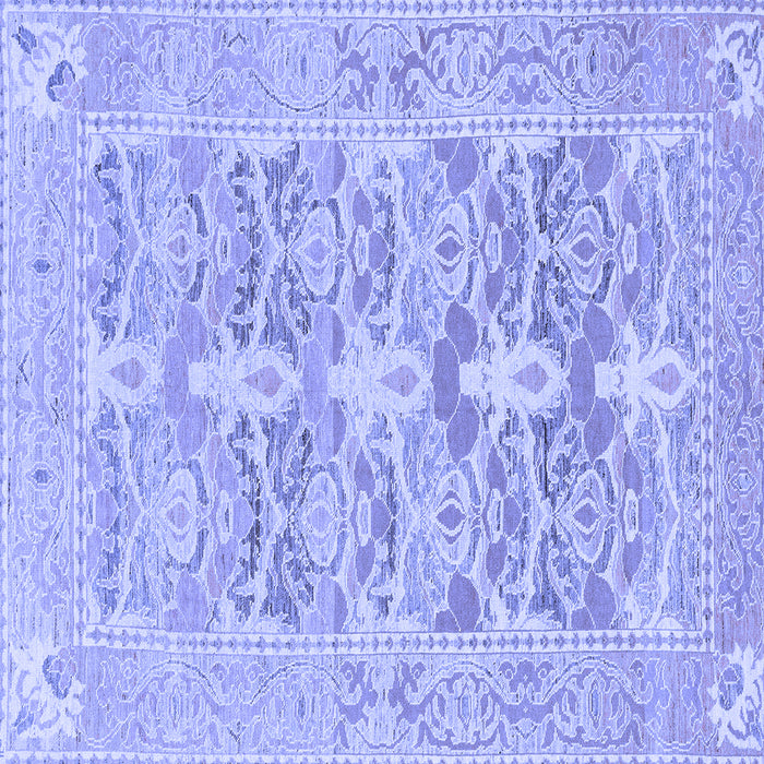 Square Oriental Blue Traditional Rug, abs1662blu