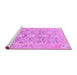 Sideview of Machine Washable Oriental Purple Traditional Area Rugs, wshabs1662pur