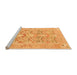 Sideview of Machine Washable Oriental Orange Traditional Area Rugs, wshabs1662org
