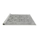 Sideview of Machine Washable Oriental Gray Traditional Rug, wshabs1662gry