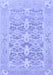 Machine Washable Oriental Blue Traditional Rug, wshabs1662blu