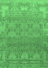 Abstract Emerald Green Modern Rug, abs1663emgrn