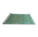 Sideview of Machine Washable Abstract Light Blue Modern Rug, wshabs1663lblu