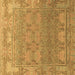 Square Abstract Brown Modern Rug, abs1663brn