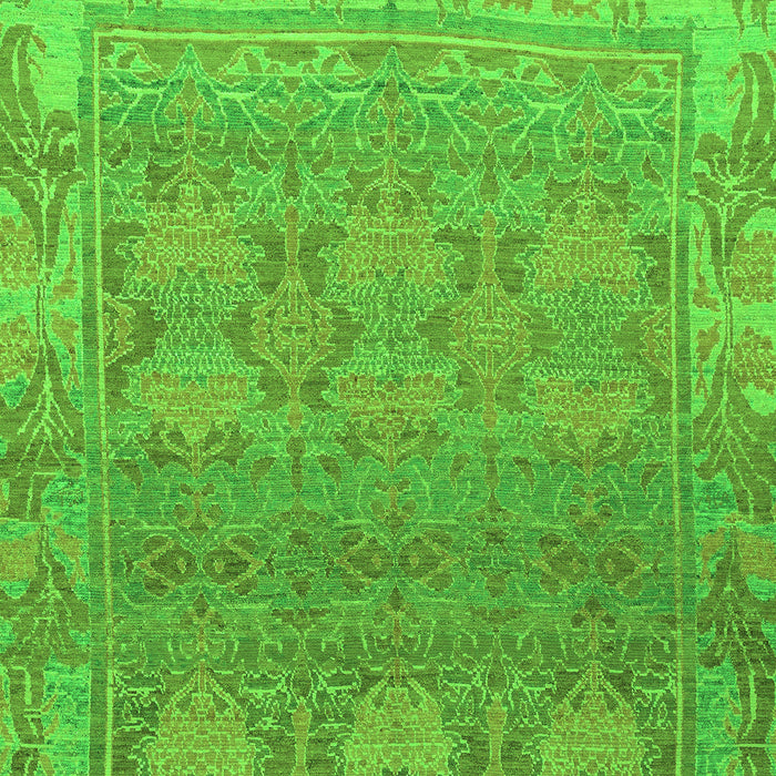 Machine Washable Abstract Green Modern Area Rugs, wshabs1663grn
