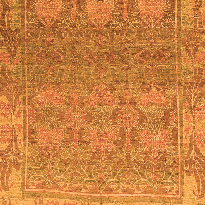 Machine Washable Abstract Orange Modern Area Rugs, wshabs1663org
