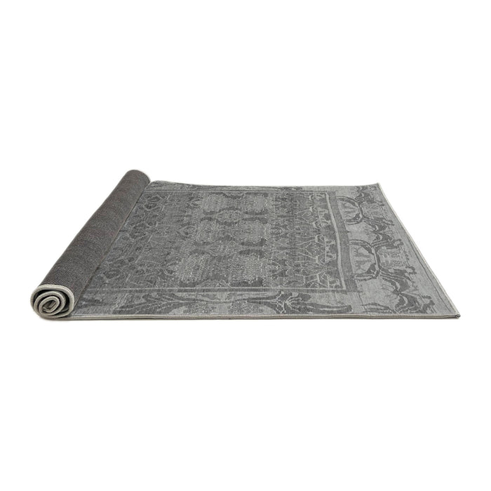 Sideview of Abstract Gray Modern Rug, abs1663gry
