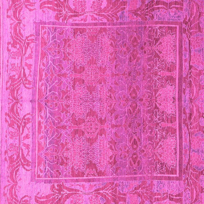 Square Machine Washable Abstract Pink Modern Rug, wshabs1663pnk