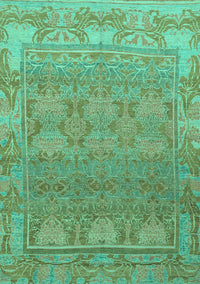 Abstract Turquoise Modern Rug, abs1663turq