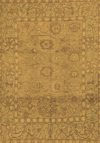 Abstract Brown Modern Rug, abs1664brn