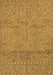 Abstract Brown Modern Rug, abs1664brn